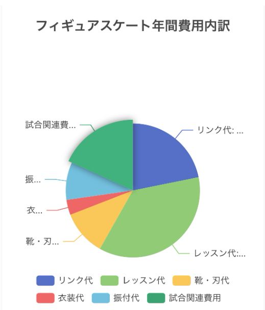 フィギュアスケート年間費用内訳